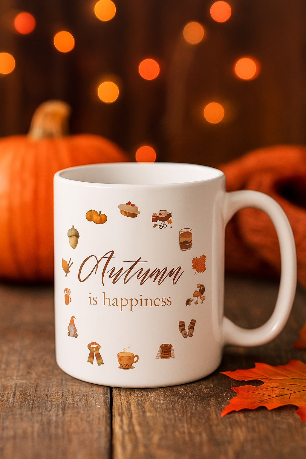 Cozy Autumn Bliss Ceramic Mug