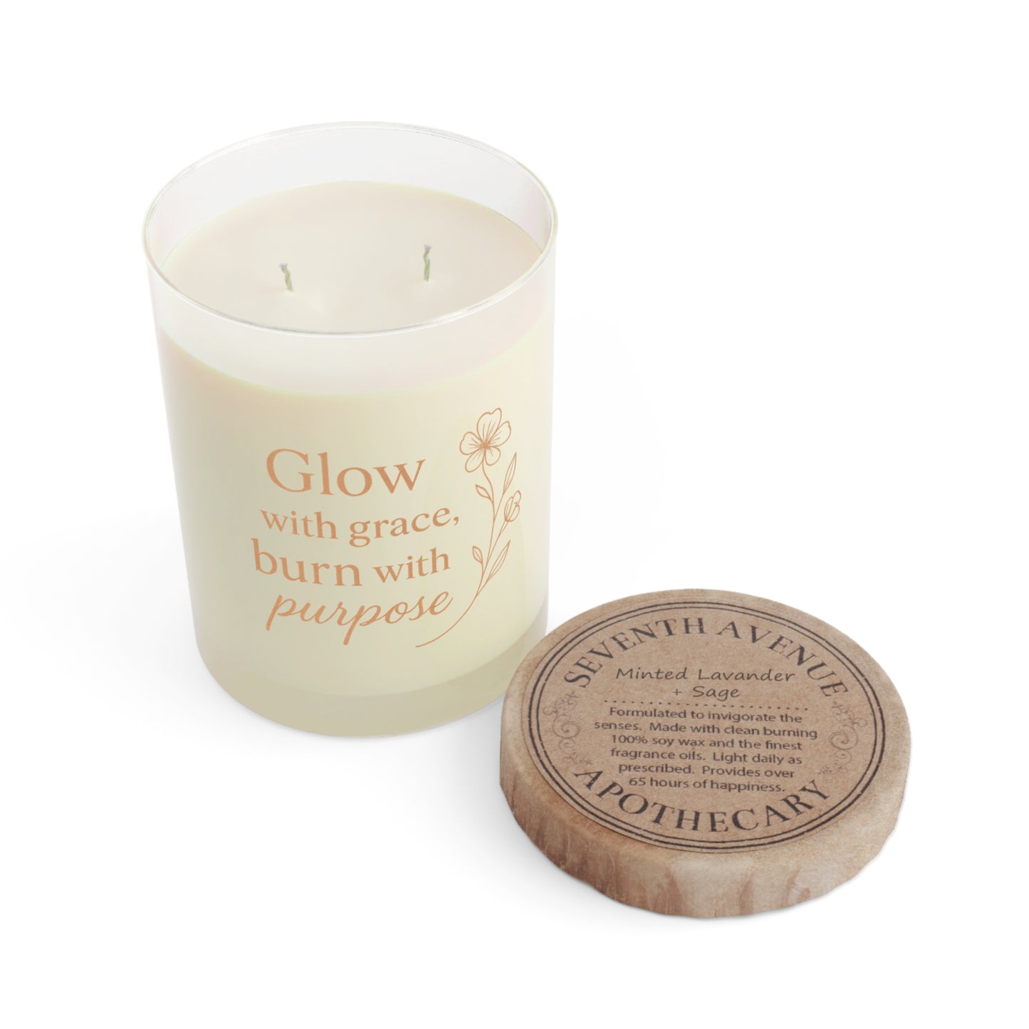Glow with Grace Scented Candle - Elegant Home Fragrance