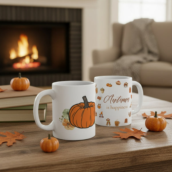 Cozy Autumn Bliss Ceramic Mug